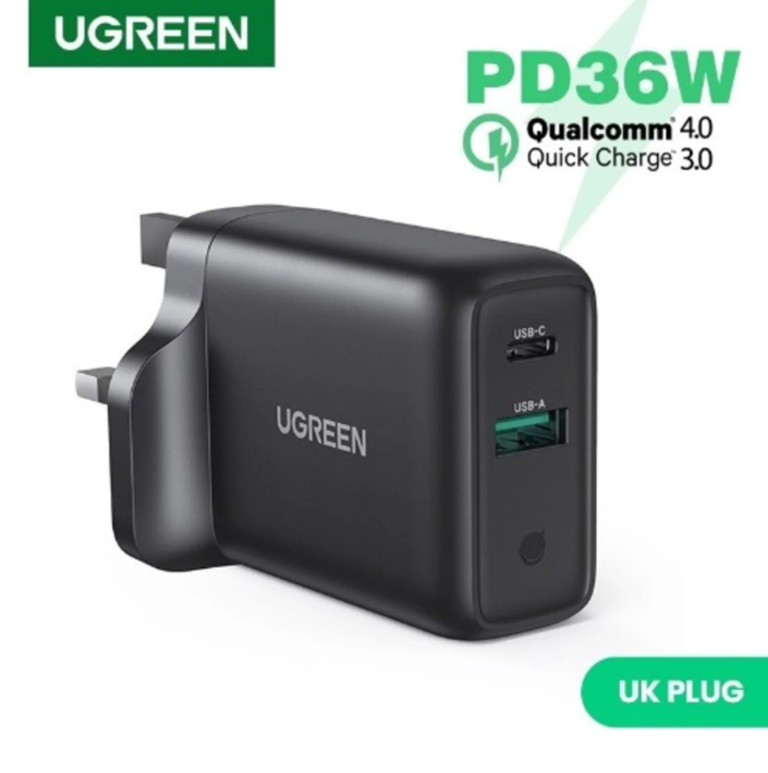 Ugreen Usb Fast Charger - Black- 70164